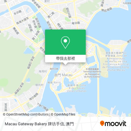 Macau Gateway Bakery 牌坊手信地圖