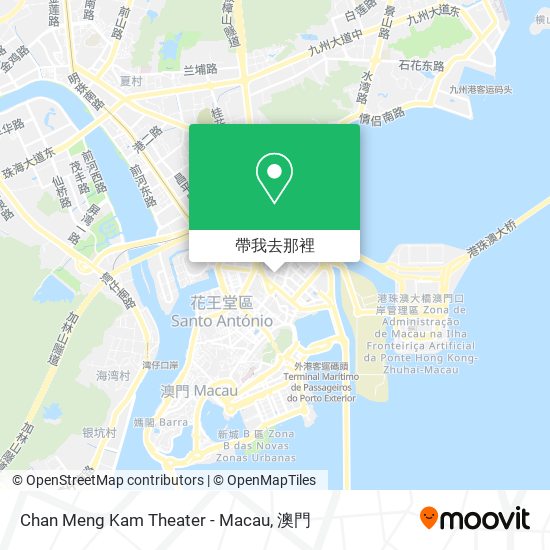 Chan Meng Kam Theater - Macau地圖