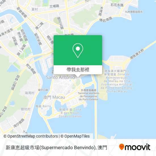 新康恵超級市場(Supermercado Benvindo)地圖