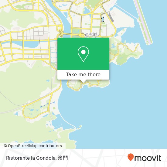 Ristorante la Gondola, 竹灣馬路 澳門地圖