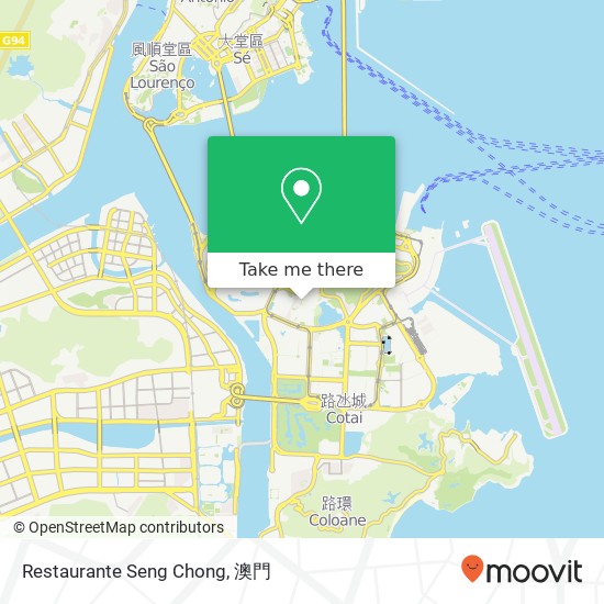 Restaurante Seng Chong, 告利雅施利華街 27 氹仔地圖
