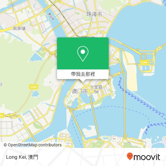 Long Kei, 議事亭前地 7號B 澳門地圖