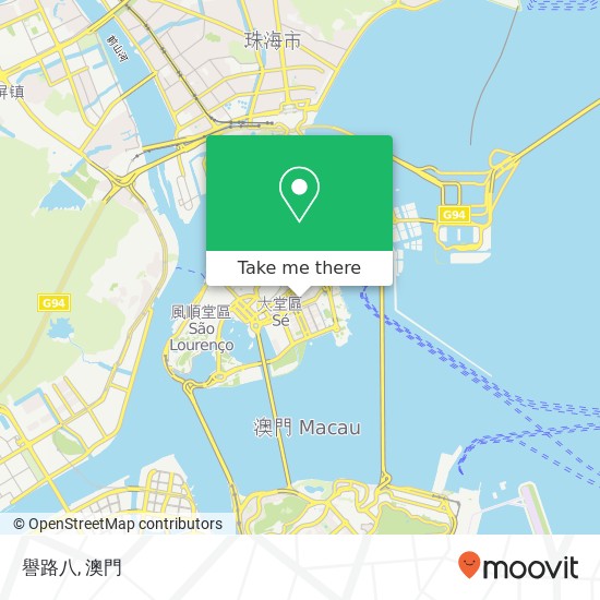 譽路八, 澳門地圖