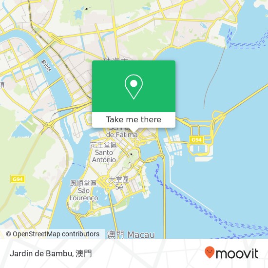 Jardin de Bambu, 慕拉士大馬路 澳門地圖