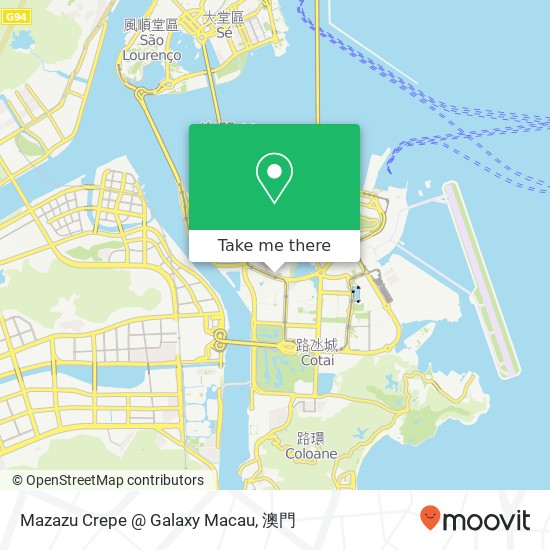 Mazazu Crepe @ Galaxy Macau地圖