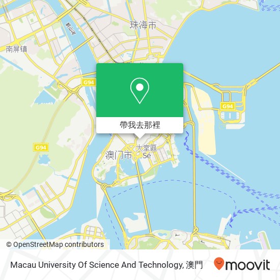 Macau University Of Science And Technology地圖