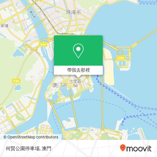何賢公園停車場地圖