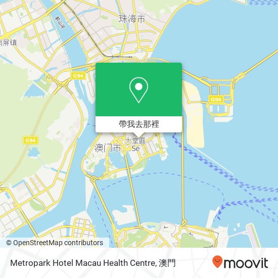 Metropark Hotel Macau Health Centre地圖