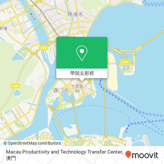 Macau Productivity and Technology Transfer Center地圖