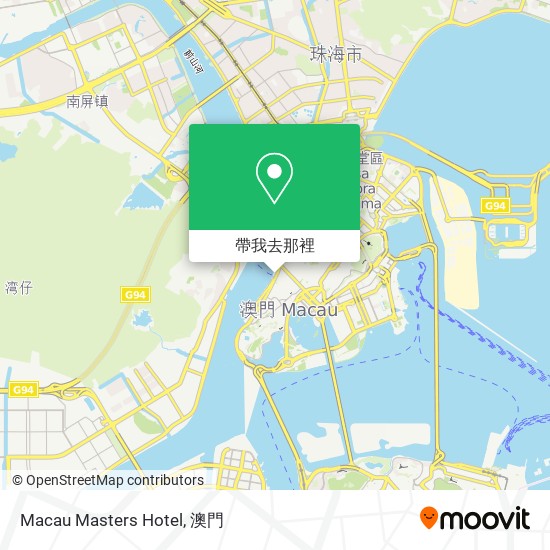 Macau Masters Hotel地圖