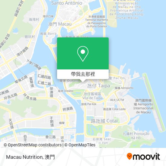 Macau Nutrition地圖