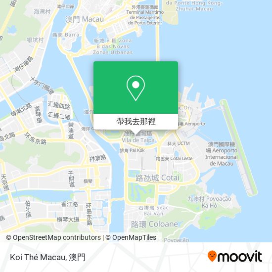 Koi Thé Macau地圖