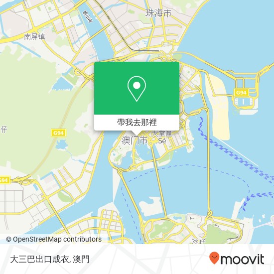 大三巴出口成衣, Xi Wan Jie 229 Ao Men Ban Dao地圖