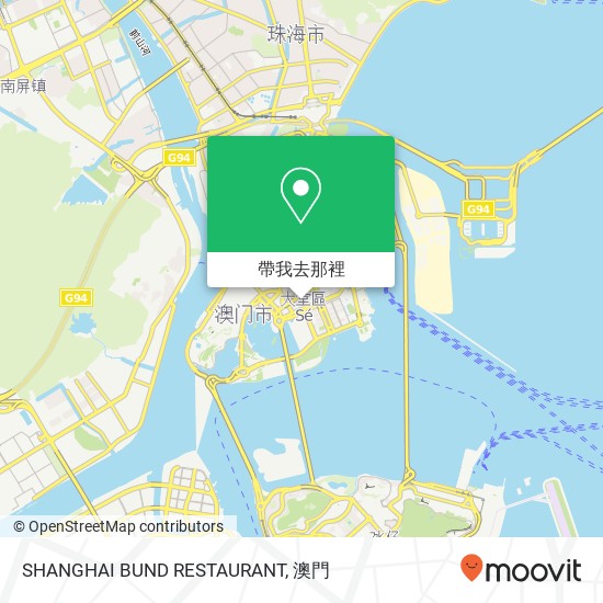 SHANGHAI BUND RESTAURANT, Ao Men Ban Dao地圖