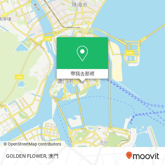 GOLDEN FLOWER, Avenida 24 de Junho Ao Men Ban Dao地圖