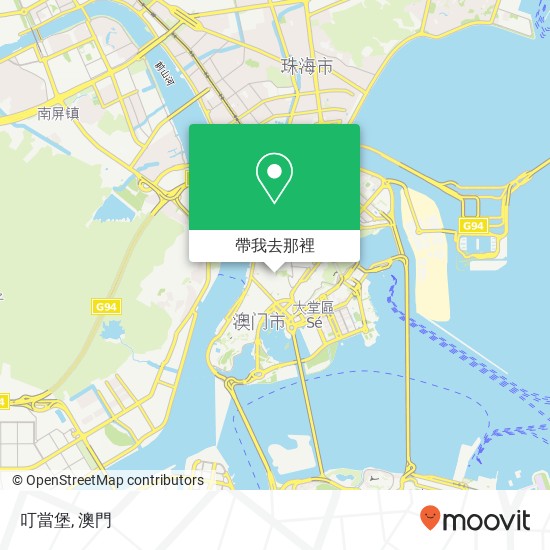 叮當堡, Da San Ba Jie 25 Ao Men Ban Dao地圖