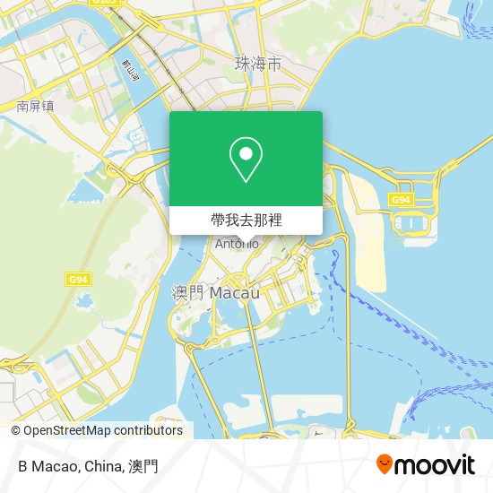 B Macao, China地圖