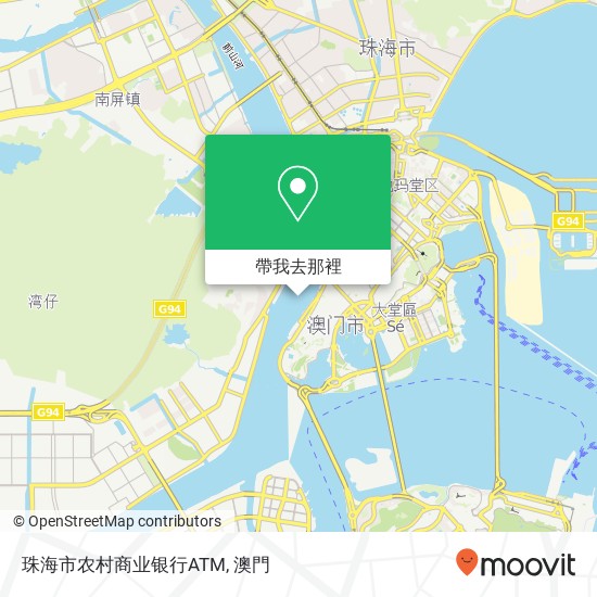 珠海市农村商业银行ATM地圖