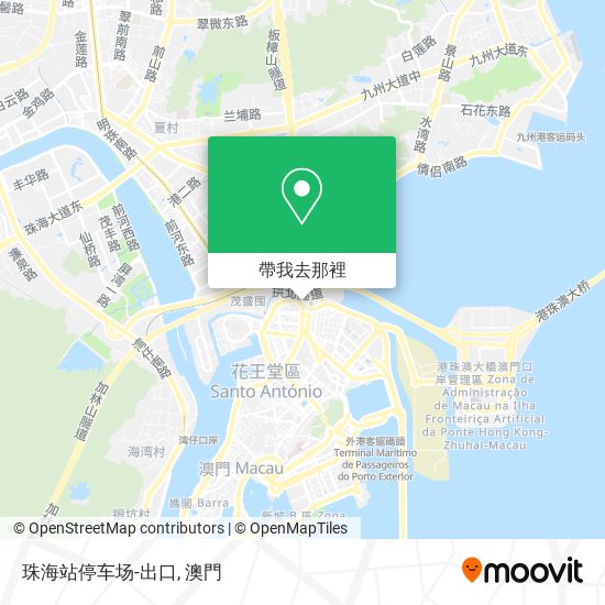 珠海站停车场-出口地圖