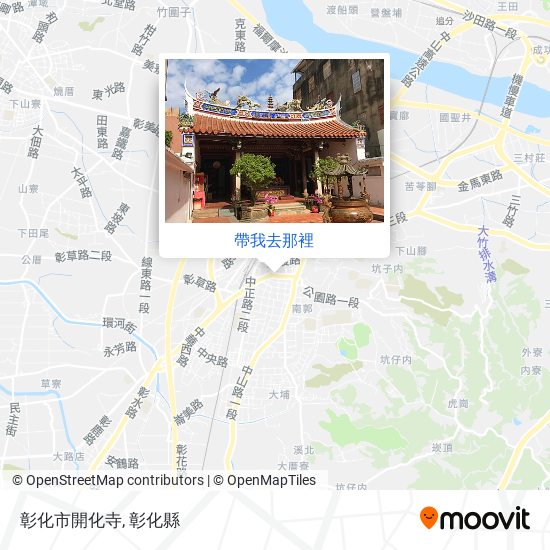 彰化市開化寺地圖