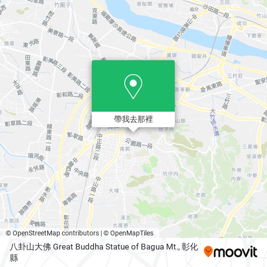 八卦山大佛 Great Buddha Statue of Bagua Mt.地圖