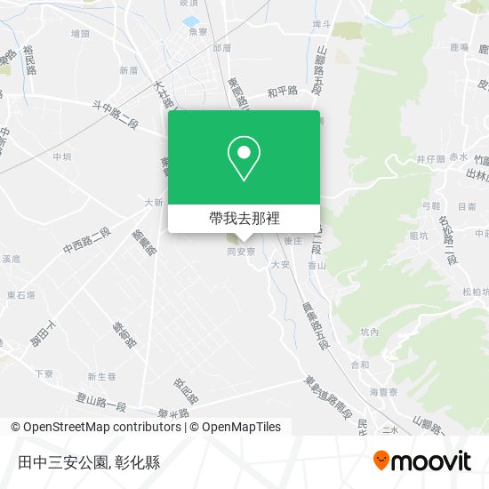 田中三安公園地圖