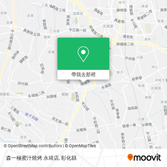 森一極蜜汁燒烤 永靖店地圖