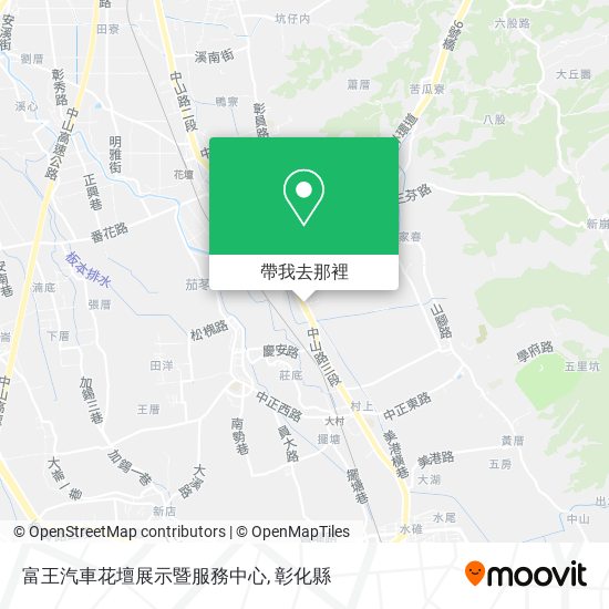 富王汽車花壇展示暨服務中心地圖