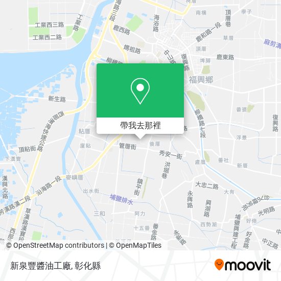 新泉豐醬油工廠地圖