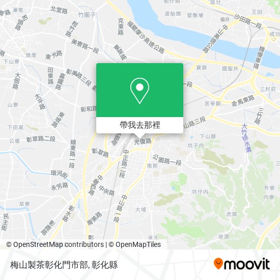梅山製茶彰化門市部地圖