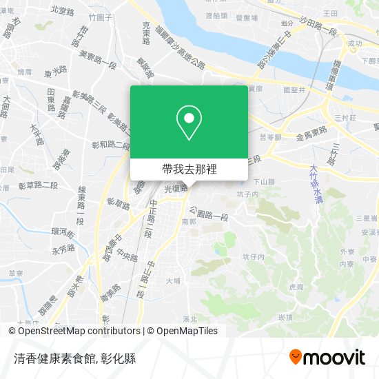 清香健康素食館地圖