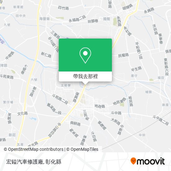 宏鎰汽車修護廠地圖