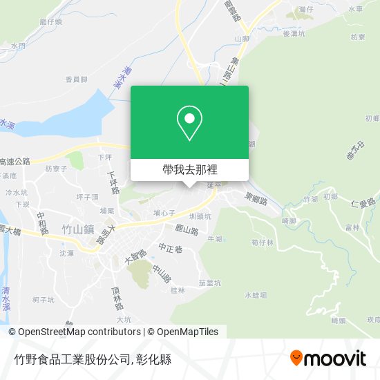 竹野食品工業股份公司地圖