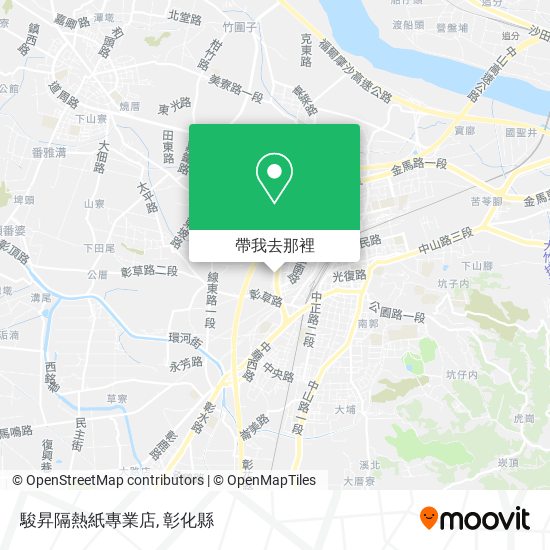 駿昇隔熱紙專業店地圖
