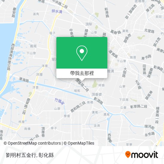 劉明村五金行地圖