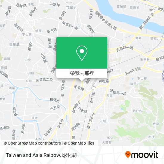 Taiwan and Asia Raibow地圖