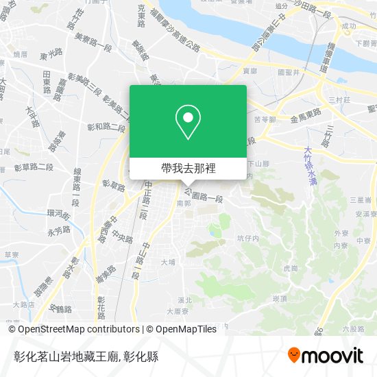彰化茗山岩地藏王廟地圖