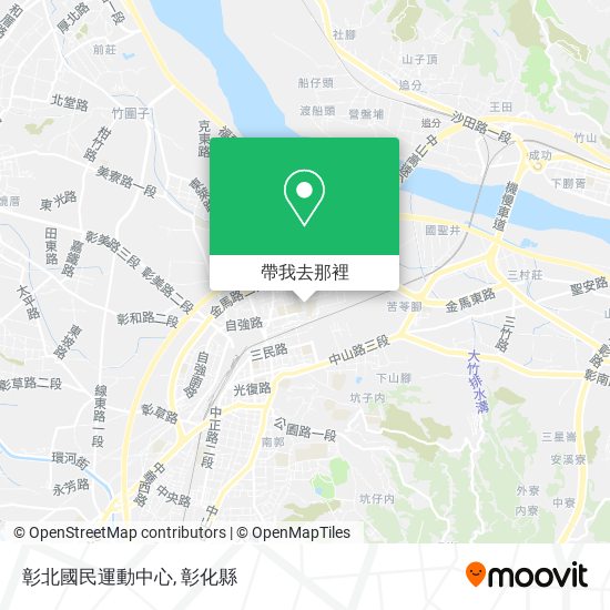 彰北國民運動中心地圖