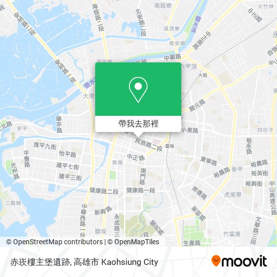 赤崁樓主堡遺跡地圖