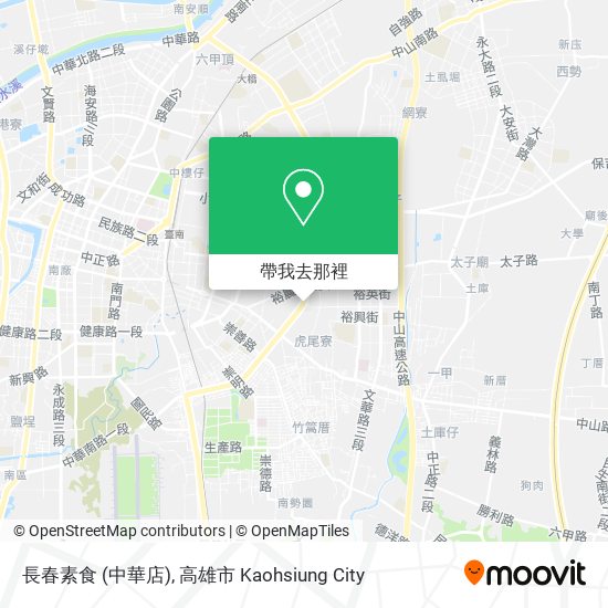 長春素食 (中華店)地圖
