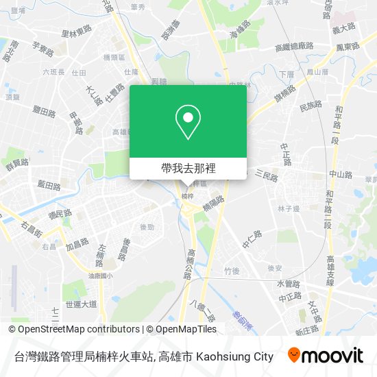 台灣鐵路管理局楠梓火車站地圖