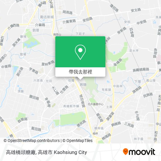 高雄橋頭糖廠地圖