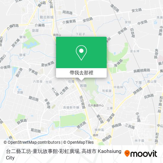 台二藝工坊-童玩故事館-彩虹廣場地圖