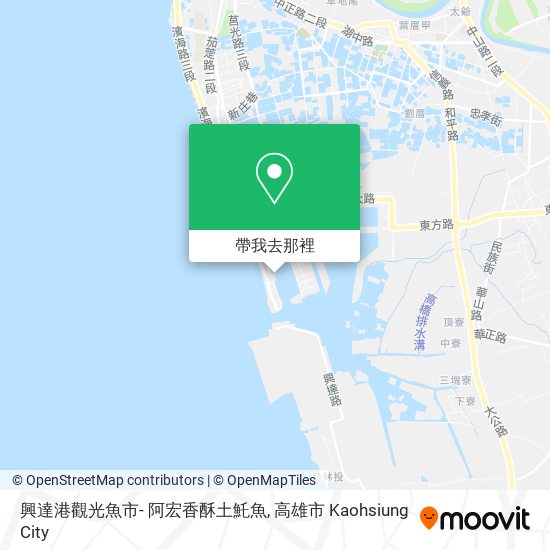 興達港觀光魚市- 阿宏香酥土魠魚地圖