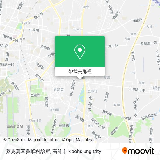 蔡兆冀耳鼻喉科診所地圖