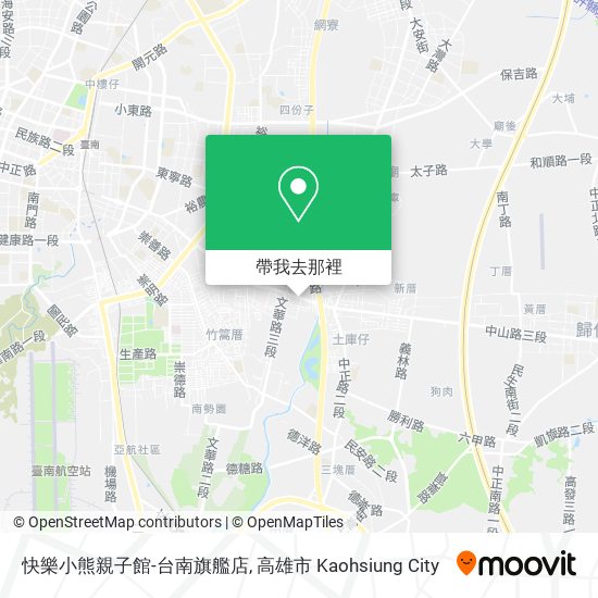 快樂小熊親子館-台南旗艦店地圖