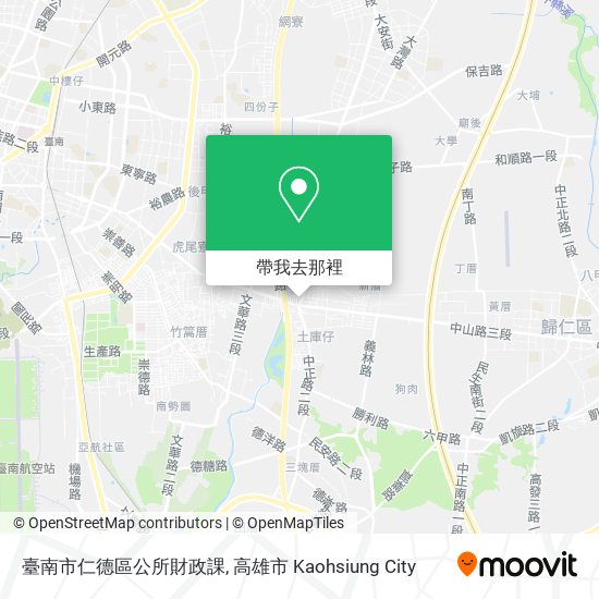 臺南市仁德區公所財政課地圖