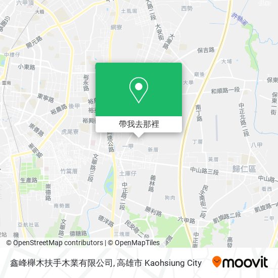 鑫峰櫸木扶手木業有限公司地圖