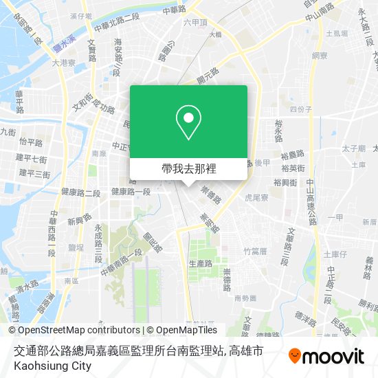 交通部公路總局嘉義區監理所台南監理站地圖