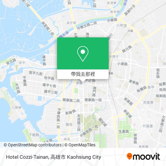 Hotel Cozzi-Tainan地圖